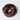 Human Hair Donut Scrunchie Dark Brown with Ash Highlights | Small