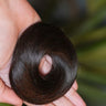 Small Donut scrunchie- natural black