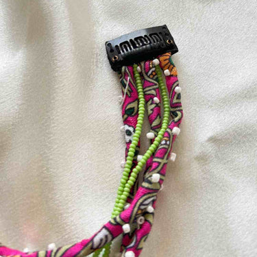 Beaded Looms Single Clip ins - Green | Nish Hair X Nirjari