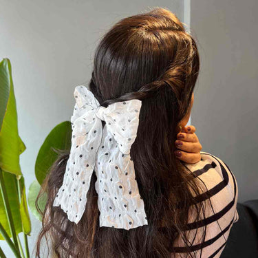 Picnic Polka Dots Bow | Nish Hair