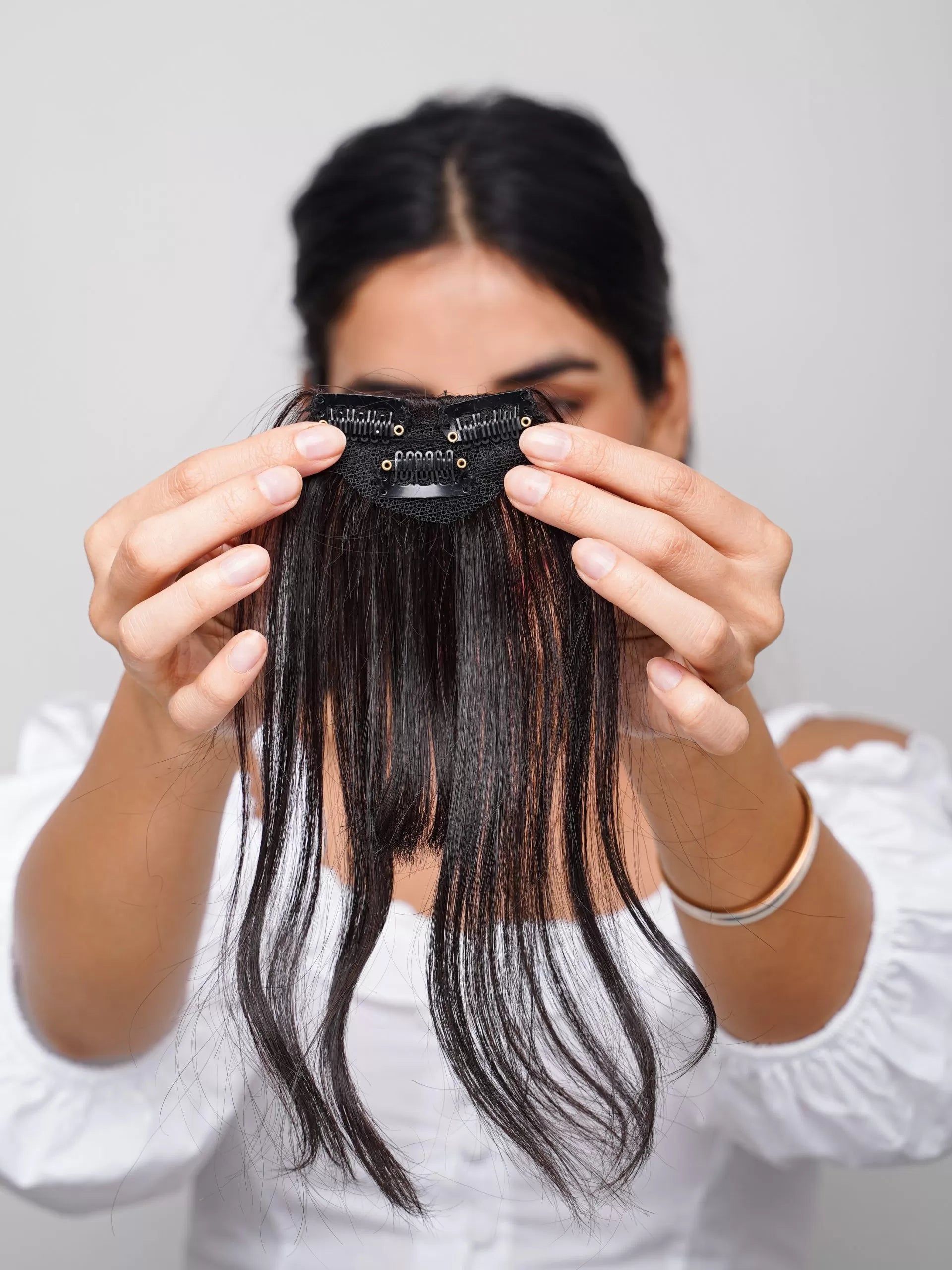 Clip In Bangs by Nish Hair Human Hair