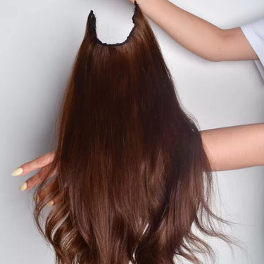 Halo Extensions – Light Brown – Classic Hair Extensions | Nish Hair