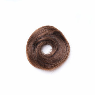 Human Hair Donut Scrunchie Light Brown