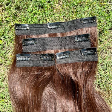 Light Brown – Clip in Hair Extensions – Nish Hair