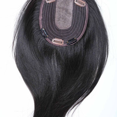 Silk Top Wefted LONG HAIR TOPPER 5x5.5Inch  | NISH HAIR