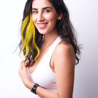 Oh My Yellow! #Strandout- Coloured clip-In Hair| Nish Hair