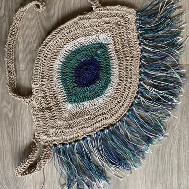 Handmade Evil Eye Boho Sling Bag | Evil Eye Jewel X Nish Hair