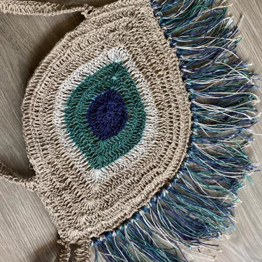 Handmade Evil Eye Boho Sling Bag | Evil Eye Jewel X Nish Hair