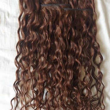 Curly Clip-In Hair Extensions- Set of 4