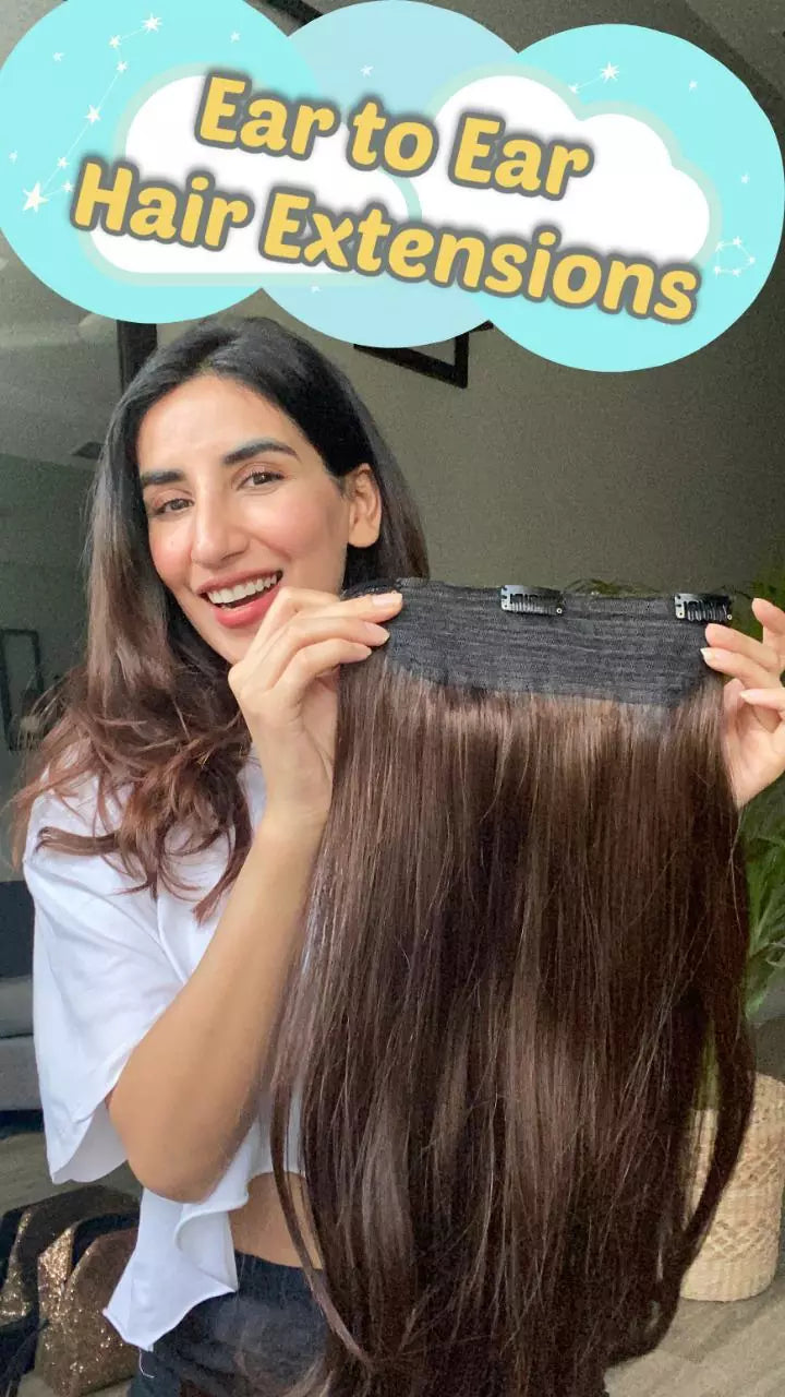 Premium Hair Clip In Ear to Ear Extensions Gimme Some Volume