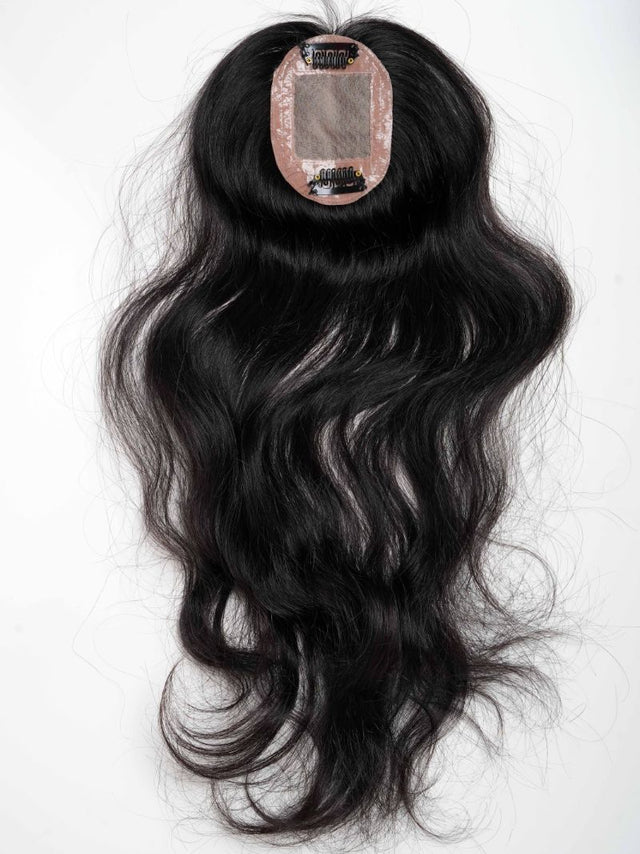 Indian Silk Base Scalp Topper 100 Premium Human Hair Nish Hair